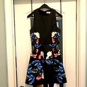 Keepsake The Label Black Floral Dress (Medium)